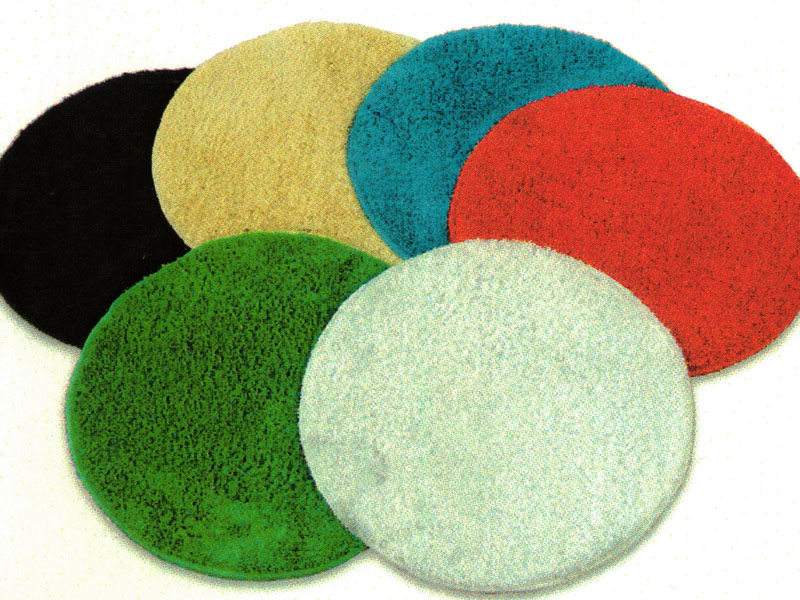 שטיח אמבטיה עגול 40 ס"מ בצבעים חלקים 